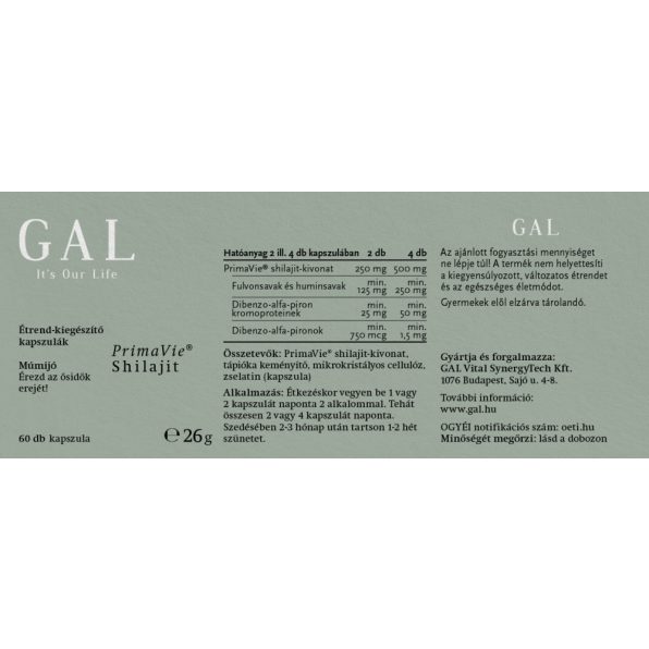GAL PrimaVie® Shilajit