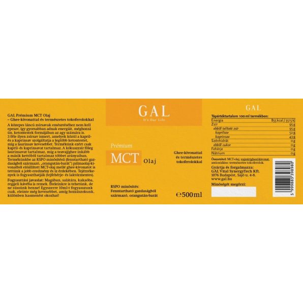 GAL Premium MCT Oil