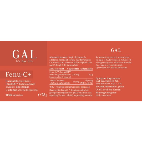 GAL Fenu-C+, Liposomal Vitamin C